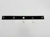 Emblema Compatibila TESLA crom spate
