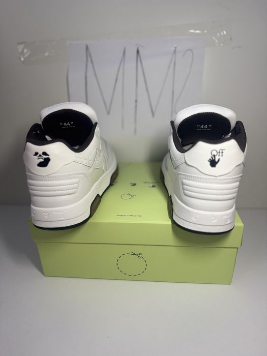 Adidasi Off-White Out Of Office white and black  Lace-Up Sneakers
