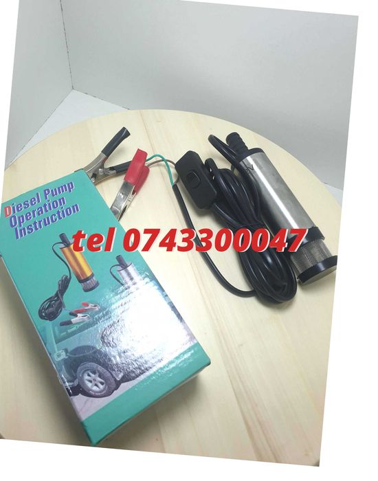 Pompa Electrica Transfer Combustibil Submersibila 12v
