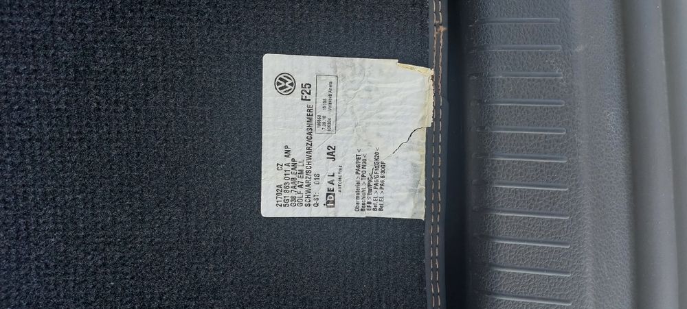 Covorase originale volkswagen golf 7, 7.5