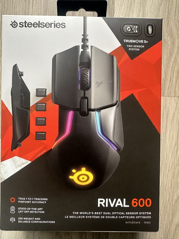 Геймърска мишка SteelSeries Rival 600