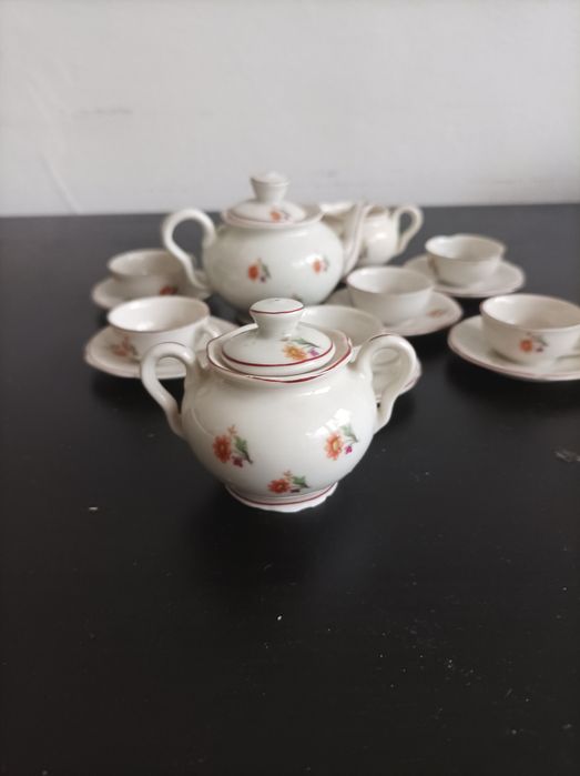 Ретро детски порцеланов сервиз за чай