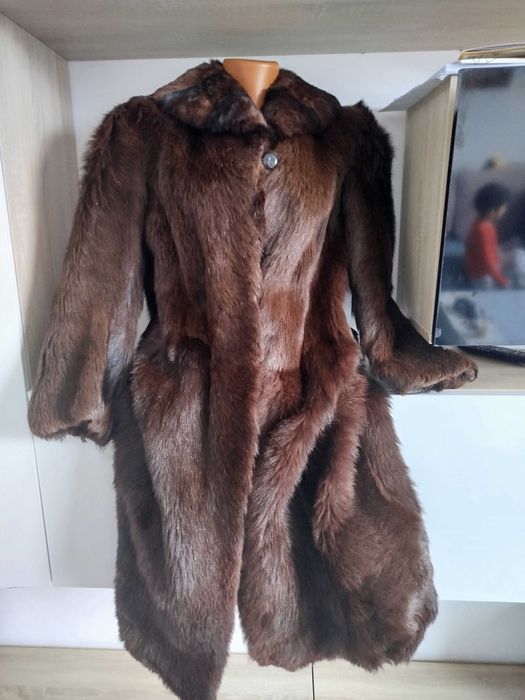 Haina de blana lunga maro mărime L/XL