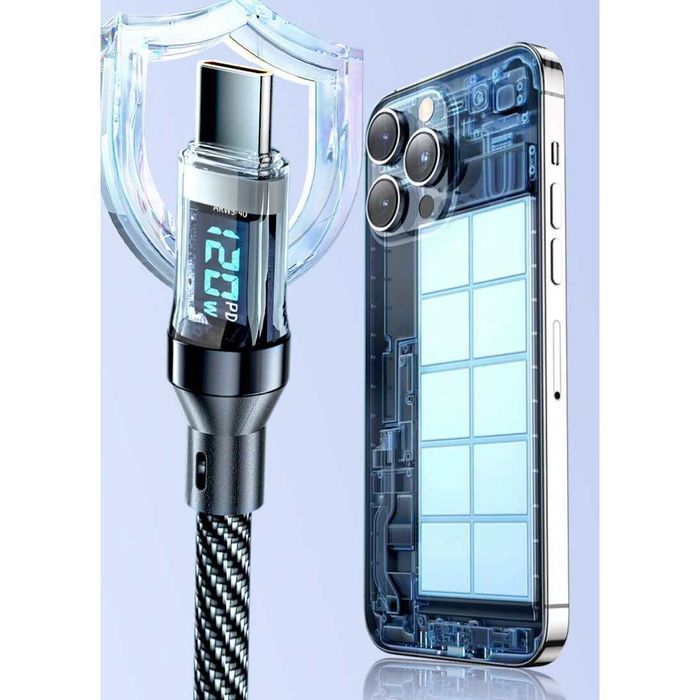 cablu incarcare superfast charge 120w 6A Huawei Honor Xiaomi OnePlus