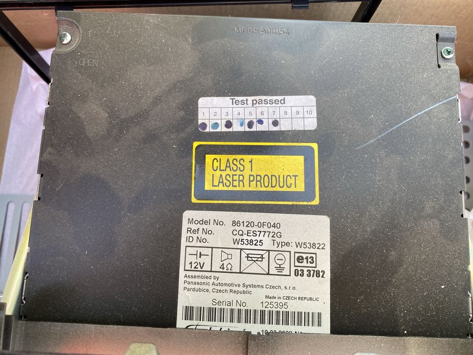 Радио и CD плеър Тойота