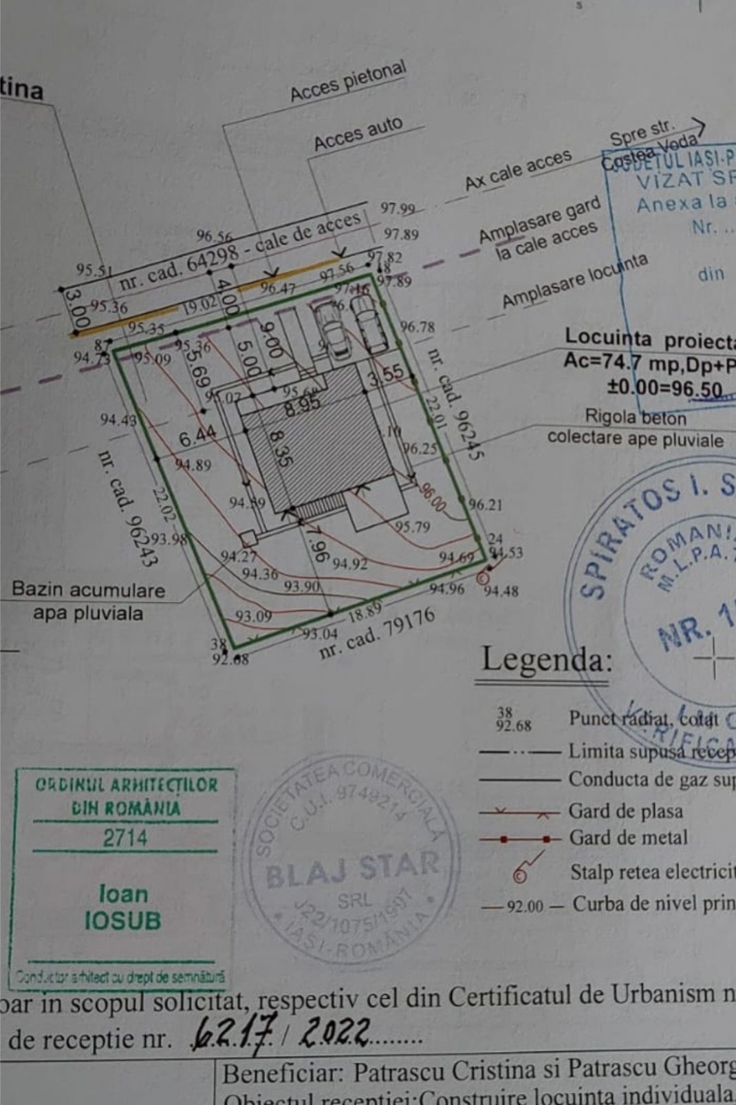 Vând teren cu autorizație de construire în Valea Adanca