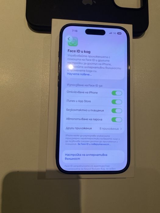 iPhone 14 Pro 128GB 100% батерия ТОП Състояние с кутия и кабел