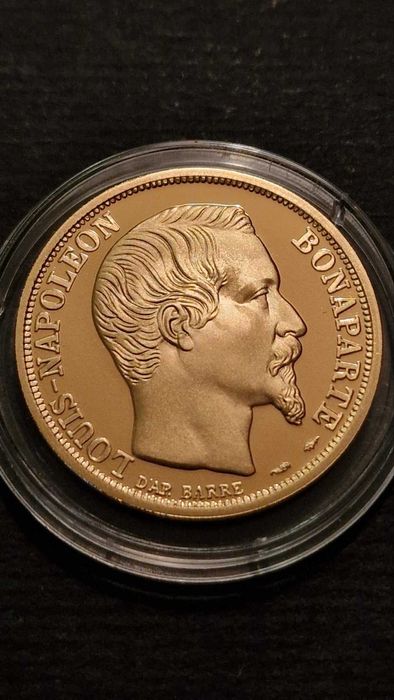 Златна Монета 50 Френски Франка Луи- Наполеон Бонапарт III 1991