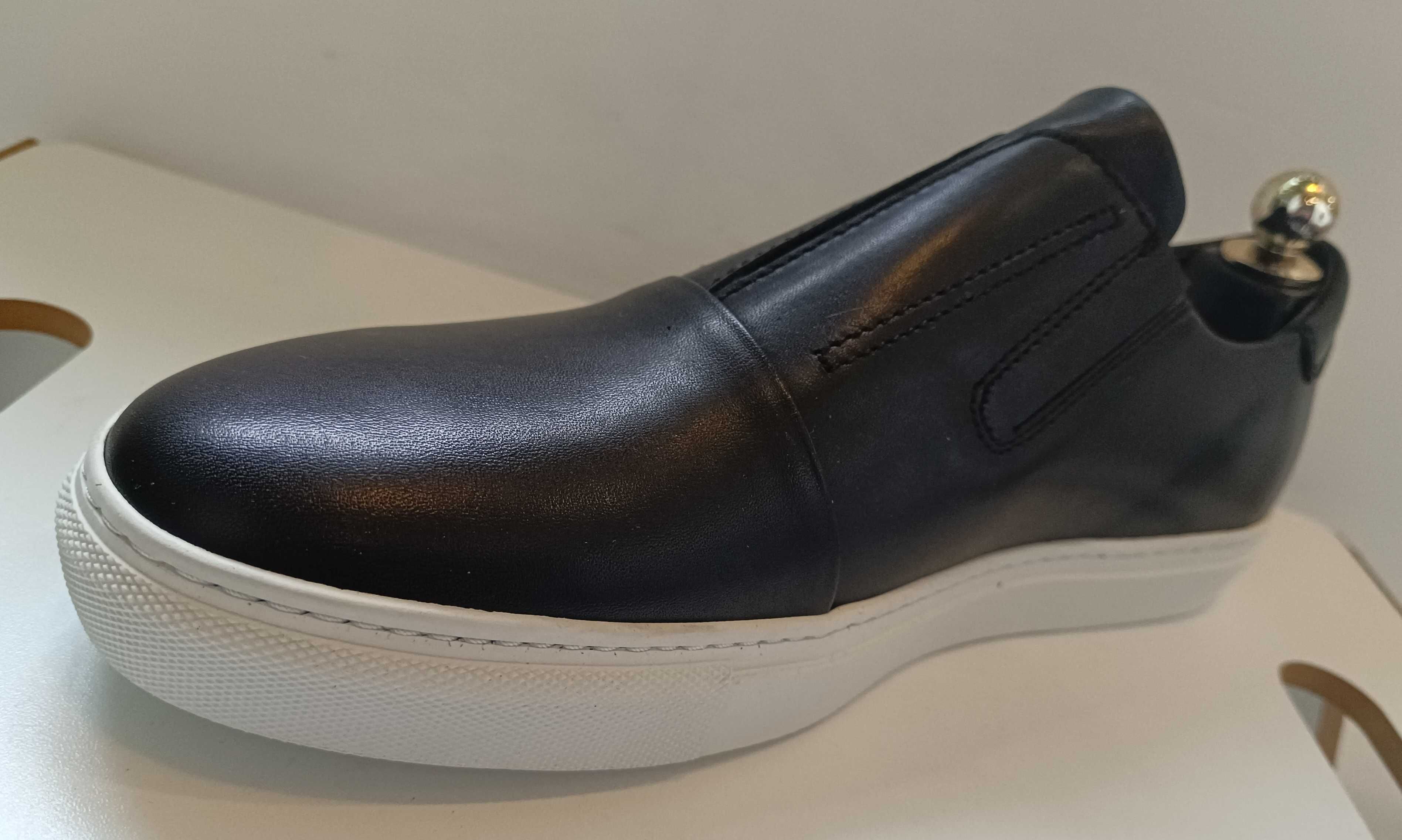 Pantofi sport casual 42 43 premium Dahlin by Eberstal NOI piele natura