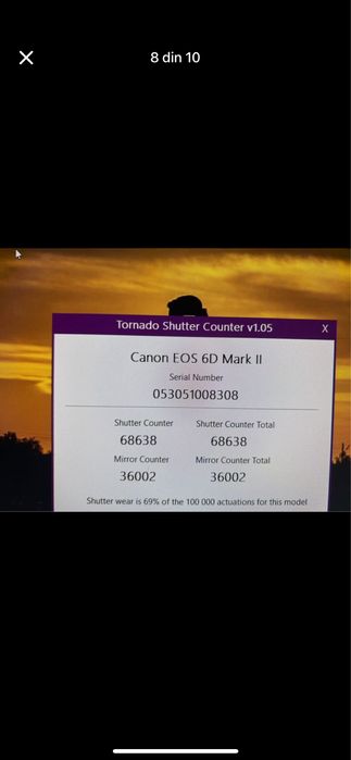 Canon 6D Mark II + Declanșator bliț.