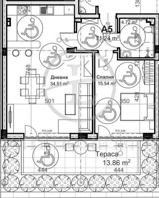 Продава се Двустаен апартамент в Пловдив, Христо Смирненски - 102 кв.м за 1040 €/кв.м - Снимка #5