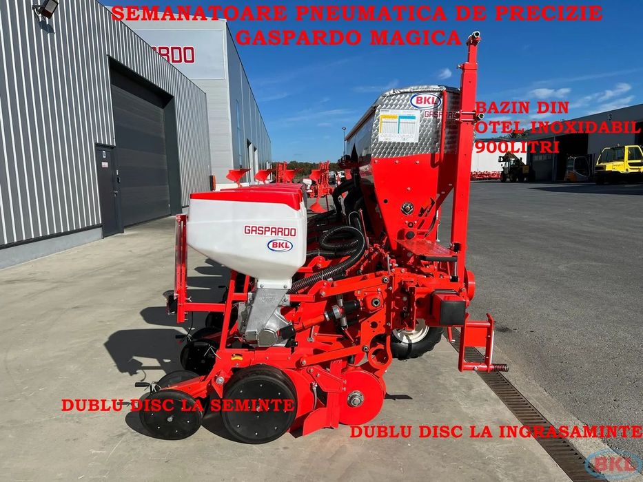 Gaspardo MAGICA MT 6 R, 8 R *** Pret Special,Bazin Inox 900L, Randuri reglabile hidraulic 45-75cm