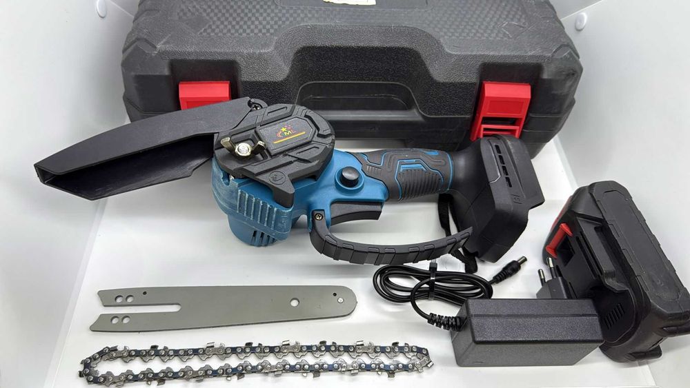 Mini Drujba/Fierăstrău Electric cu 1lant , 1lama, 1 Acumulator