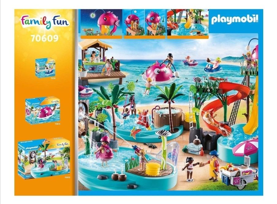 PLAYMOBIL Family Fun 70609 Parc acvatic cu tobogane