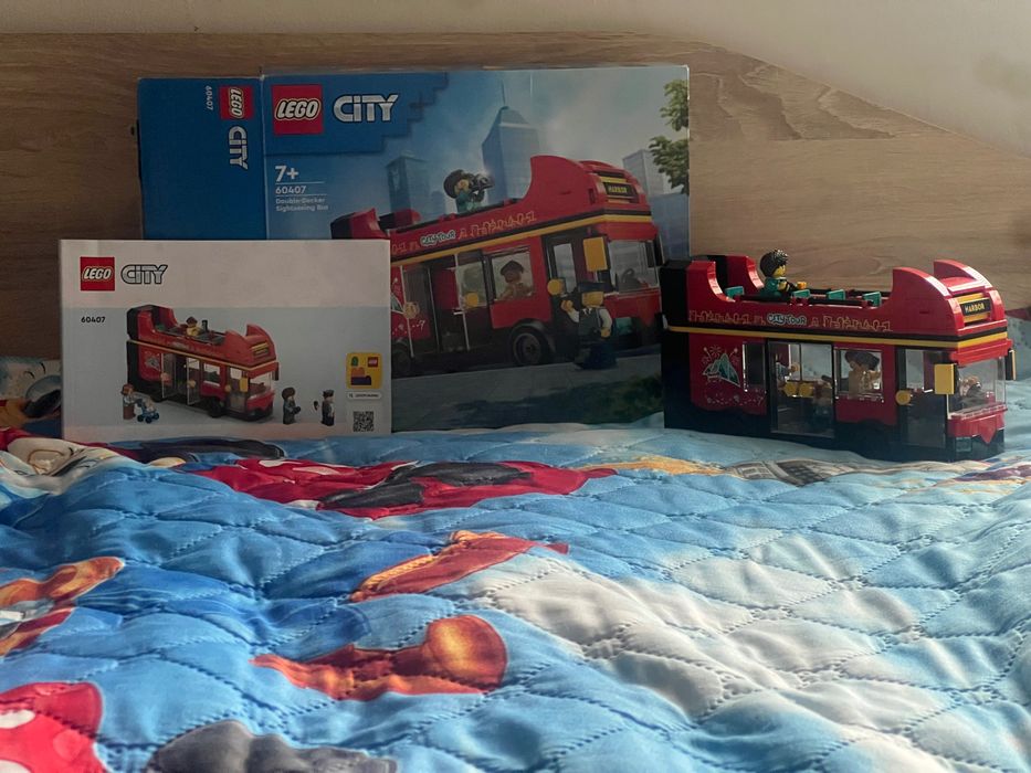 LEGO® City 60407 - Червен двуетажен автобус за обиколка