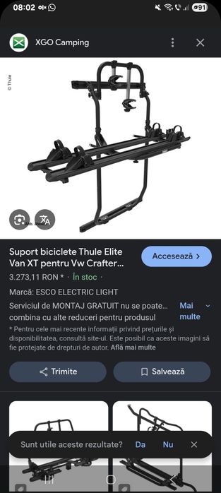 Suport bicicleta thule Elite VanXT