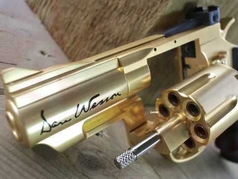 Revolver ~GOLD CROMAT~ Full Metal [PACHET COMPLET!] Pistol Co2 Airsoft