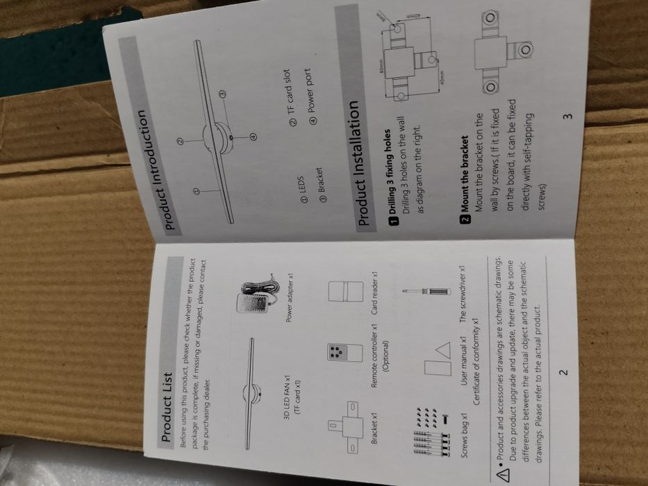 Продам новый 3D LED Fan Z2 (42см) управление через приложение