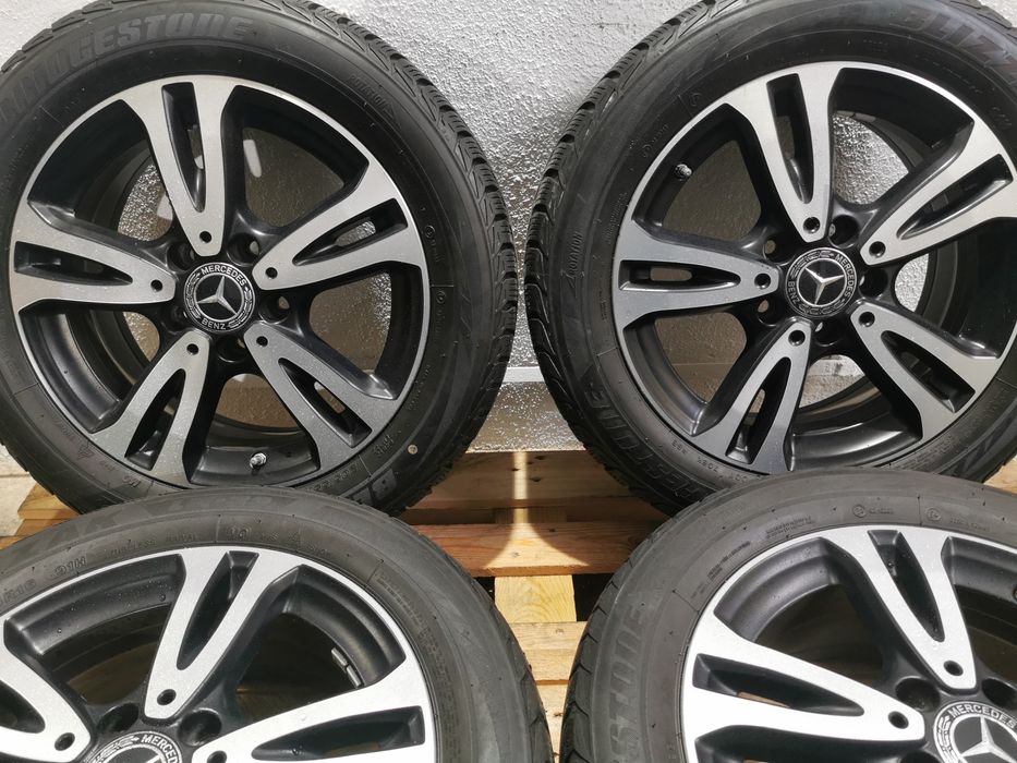 Jante originale Mercedes A-B-C class R16 cu anvelope de iarna
