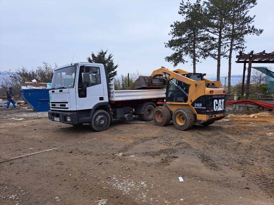 Услуга, услуги с мини багер и самосвал