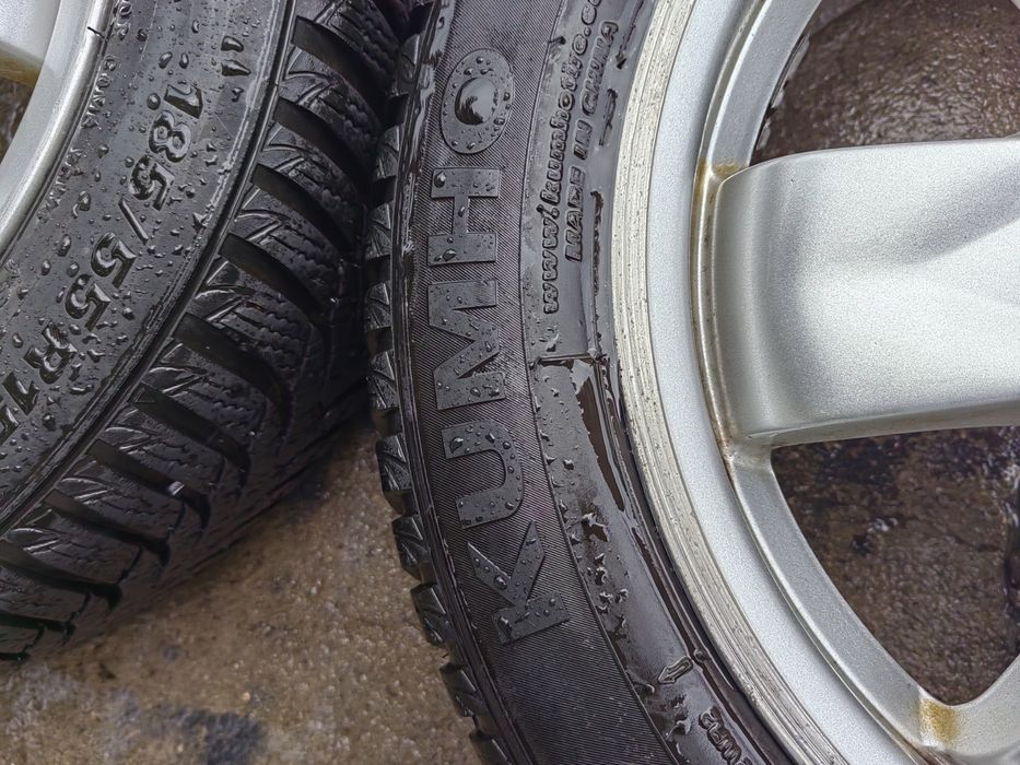 Алуминиеви джанти 15. 4х108, 63,4 с комплект със зимни гуми 185/55/15