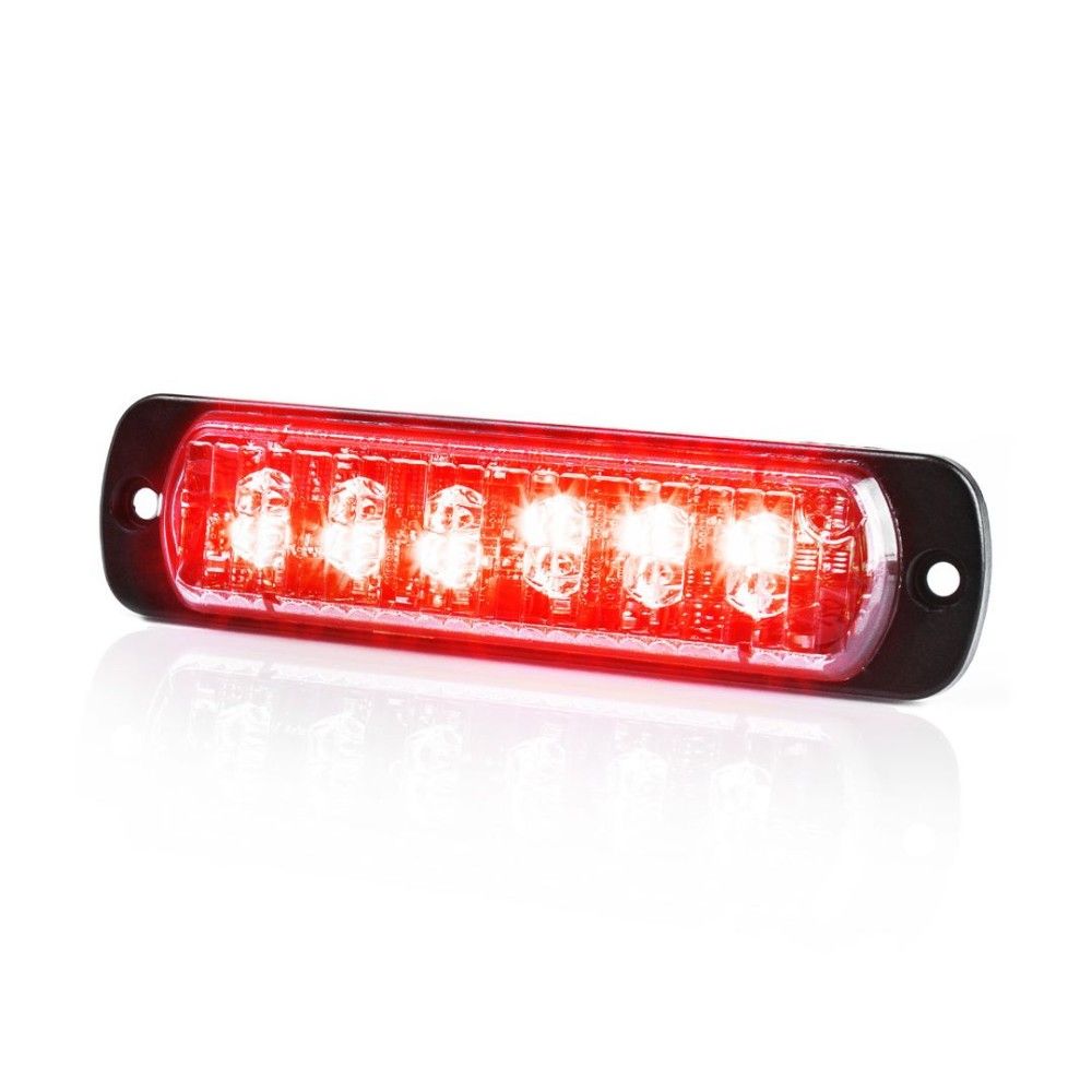 Страничен габарит – мигащ, 6 LED, Червен, 114mm
