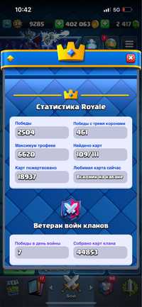 Clash royal аккаунт