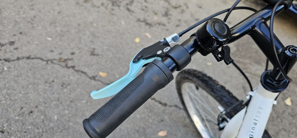 Bicicleta 24 BTWIN original 100 alb 135-150 cm