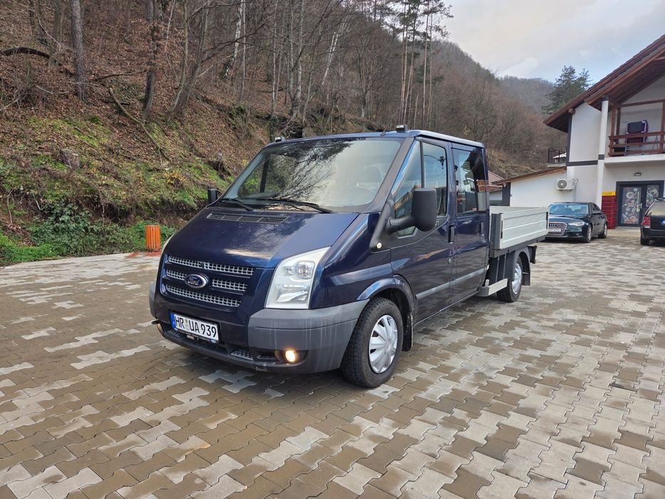 Ford Transit doka/6 locuri+bena/2013/2.2/euro 5/aer conditionat