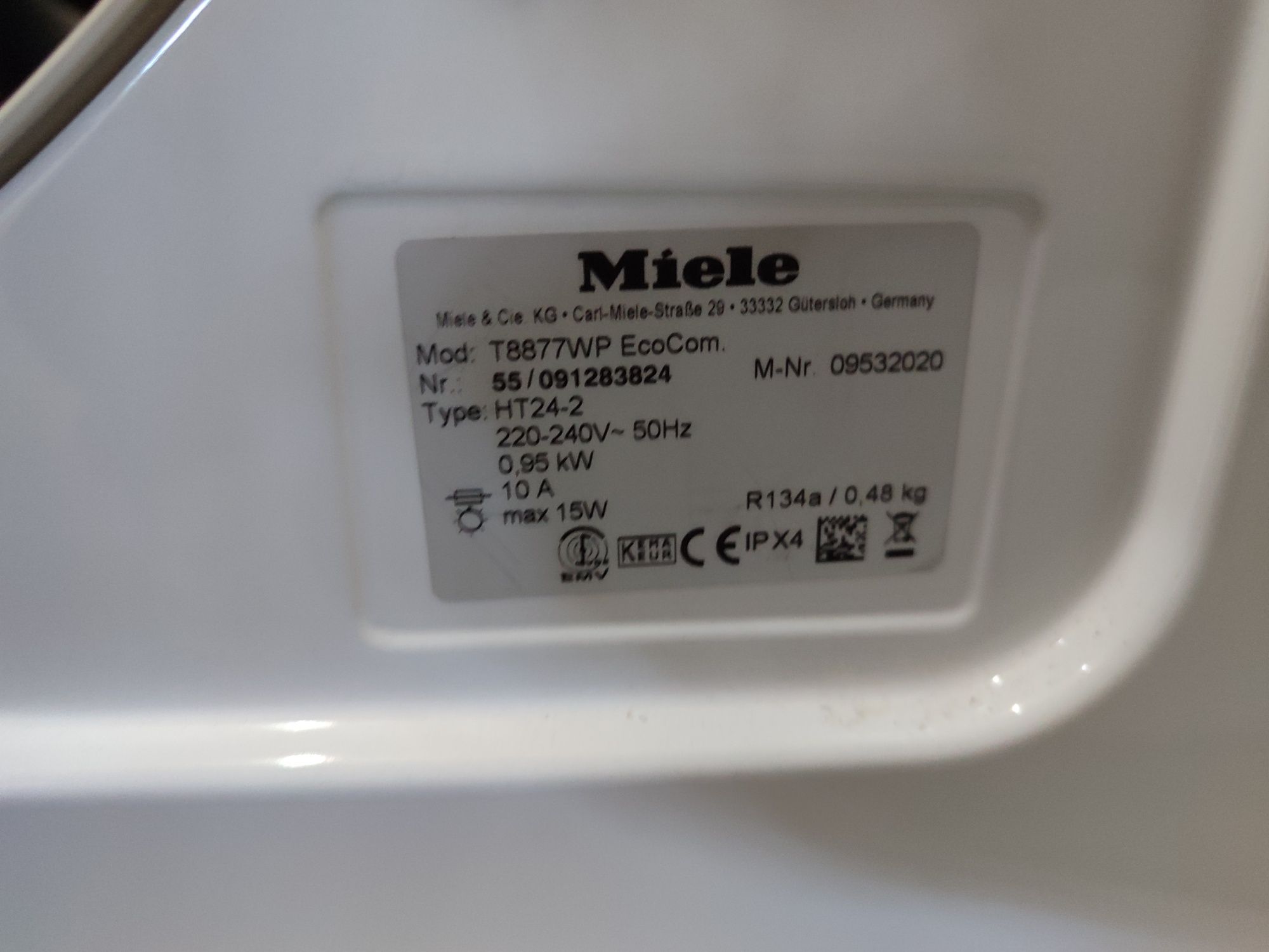 Сушилня Miele T8877WP - 8кг. А+++ термопомпа Лимитирана серия инвертор