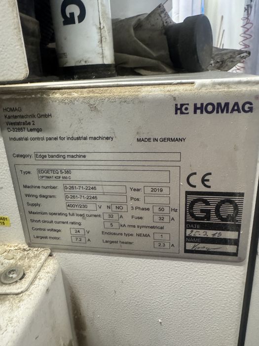 Masina cantuit Homag