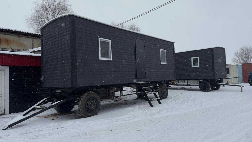 Вагон на колесах 6,8,12 м на заказ Астана!