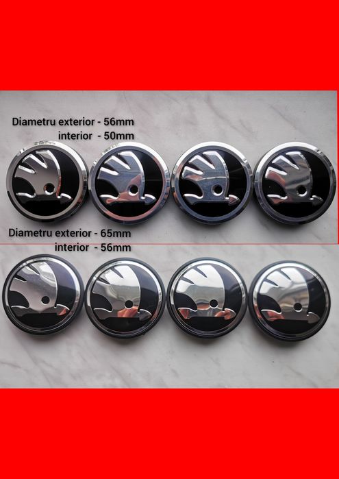 Emblema Logo Skoda Superb Octavia Rapid Scala Capota Portbagaj 8/9cm