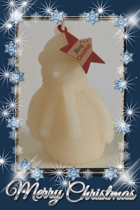 Ароматни, ръчно ляти Коледни свещи от соев восък