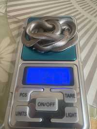 Lant argint 25 g tip Snake