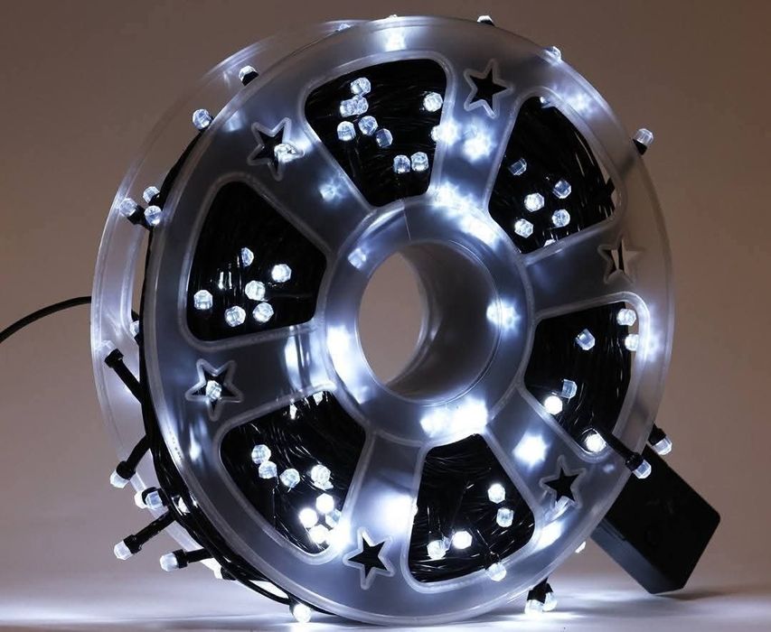 50/100 МЕТРА Коледни LED Лампи Бяла Светлина Кристален Диод
8режима на