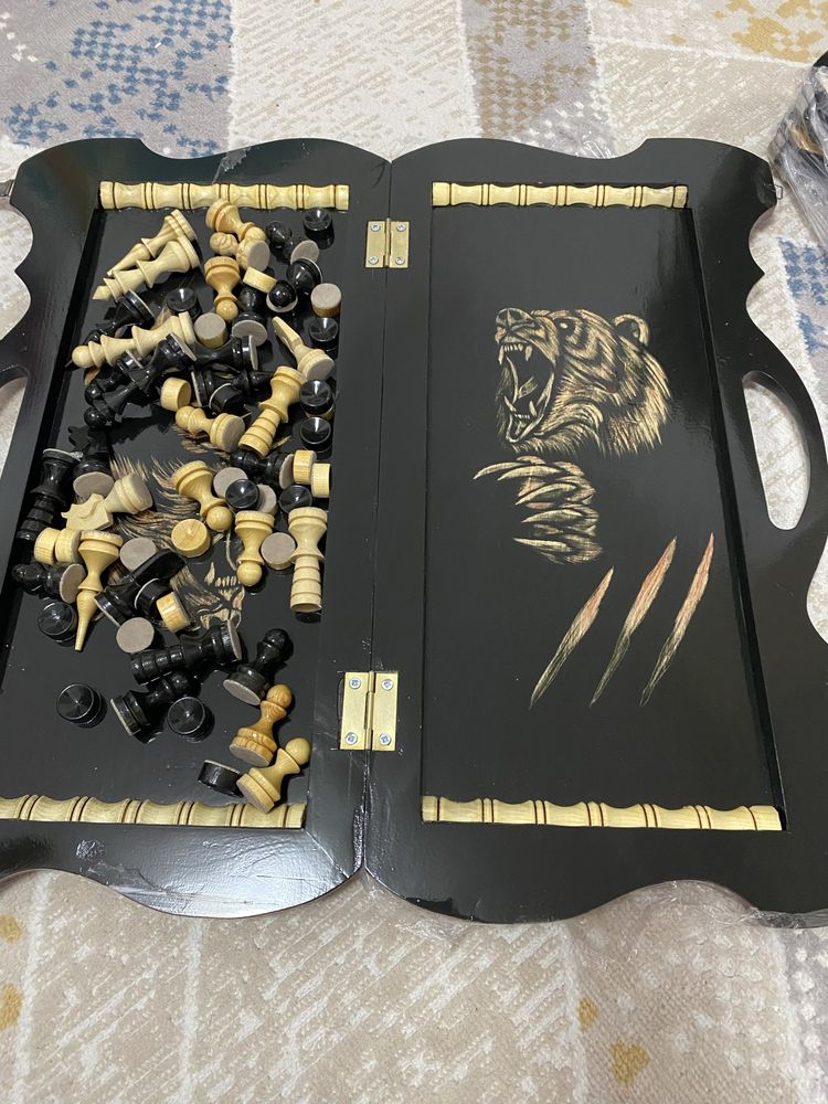 Шахмат нарды шашки 3 в 1