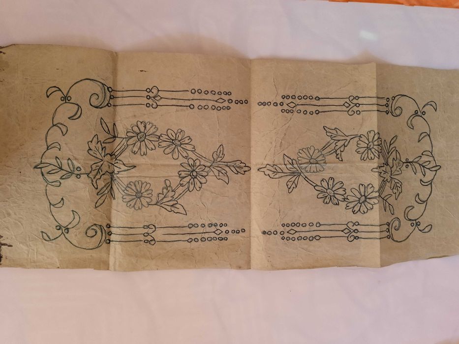 Скица скици старинни за бродерия на "ришелье", бод