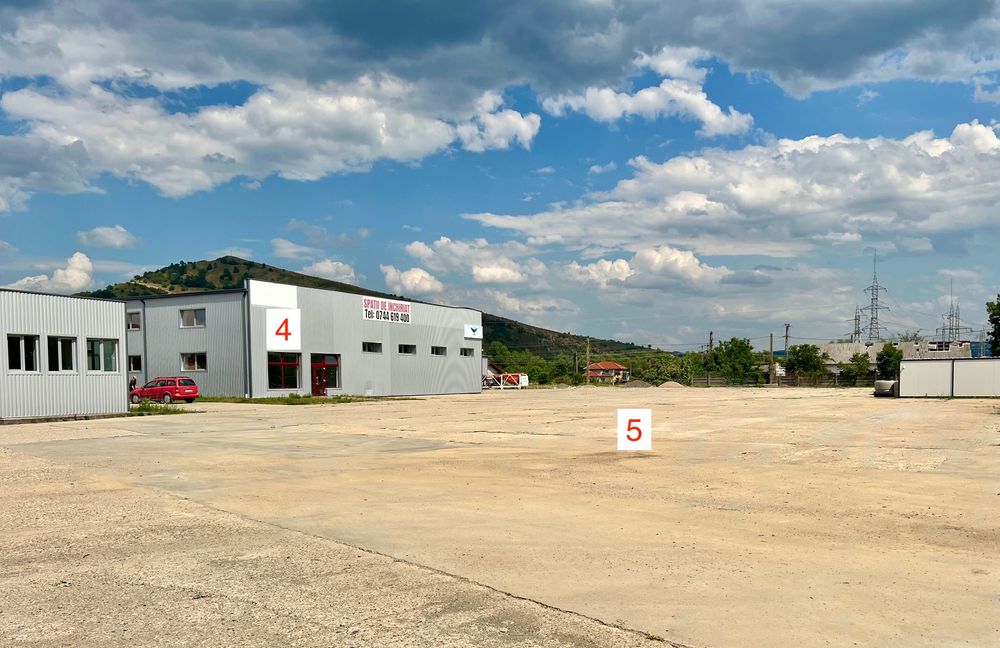 Spații de închiriat: depozite, spații comerciale, platformă – Jibou