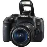 CANON EOS 750D cu obiectiv 18-55 mm + geanta telecomanda trepied cort