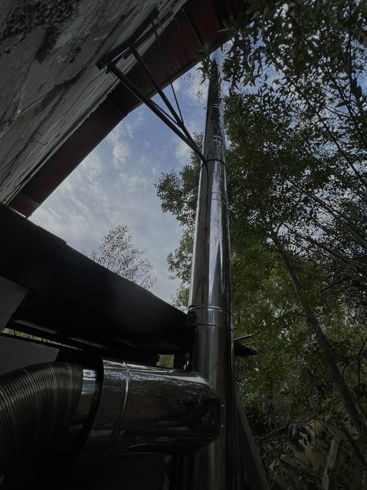 Horn din inox cos de fum facem la comada