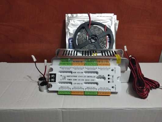 Kit iluminat inteligent cu senzori reglabili 3 distante max 32 scari