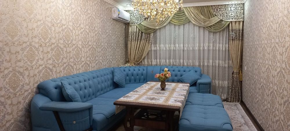 3 хонали Евроремонт уй 2 этажда (3/2/7)  Сотилади, Янгийул ш. Массив