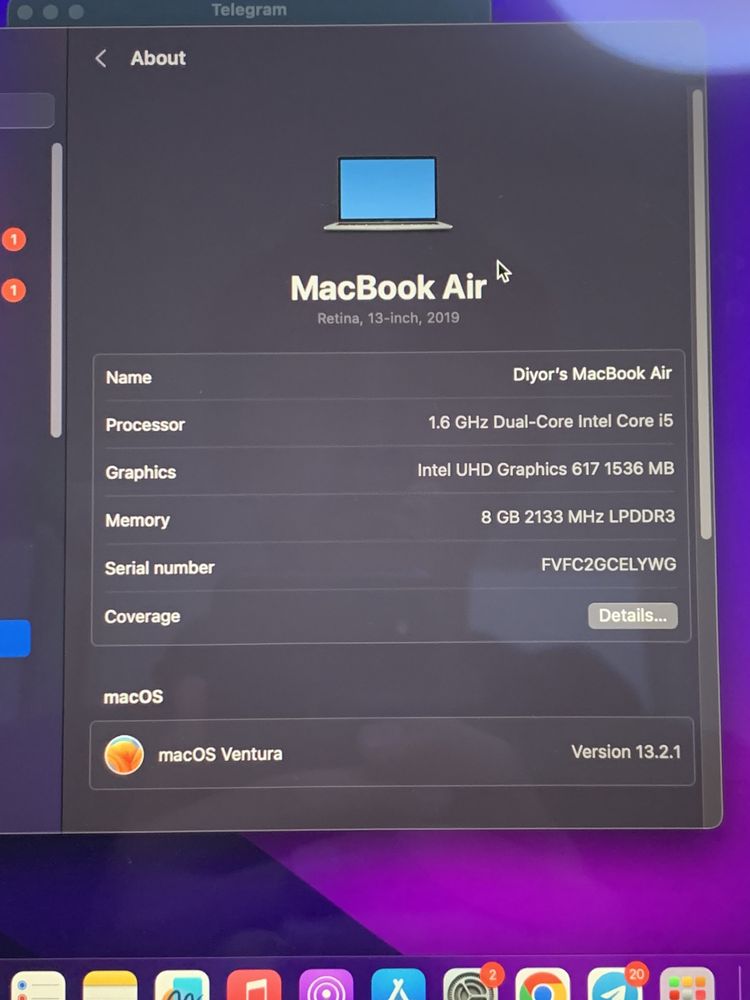 MacBook Air 2019 Space Grey