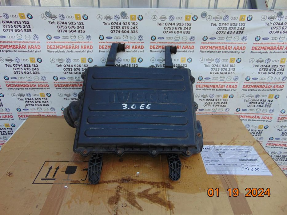 Carcasa filtru aer Iveco 2.3 si 3.0  euro 6 an 2016-2022 dezmembrez iveco daily 2.3 euro 6 platou