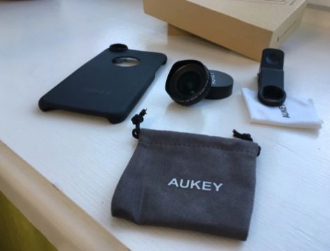 Aukey Кейс с широкоъгълен обектив за Iphone 6/6s