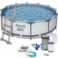 Bestway 56418 Steel Pro Max круглый наземный бассейн 366x100см
