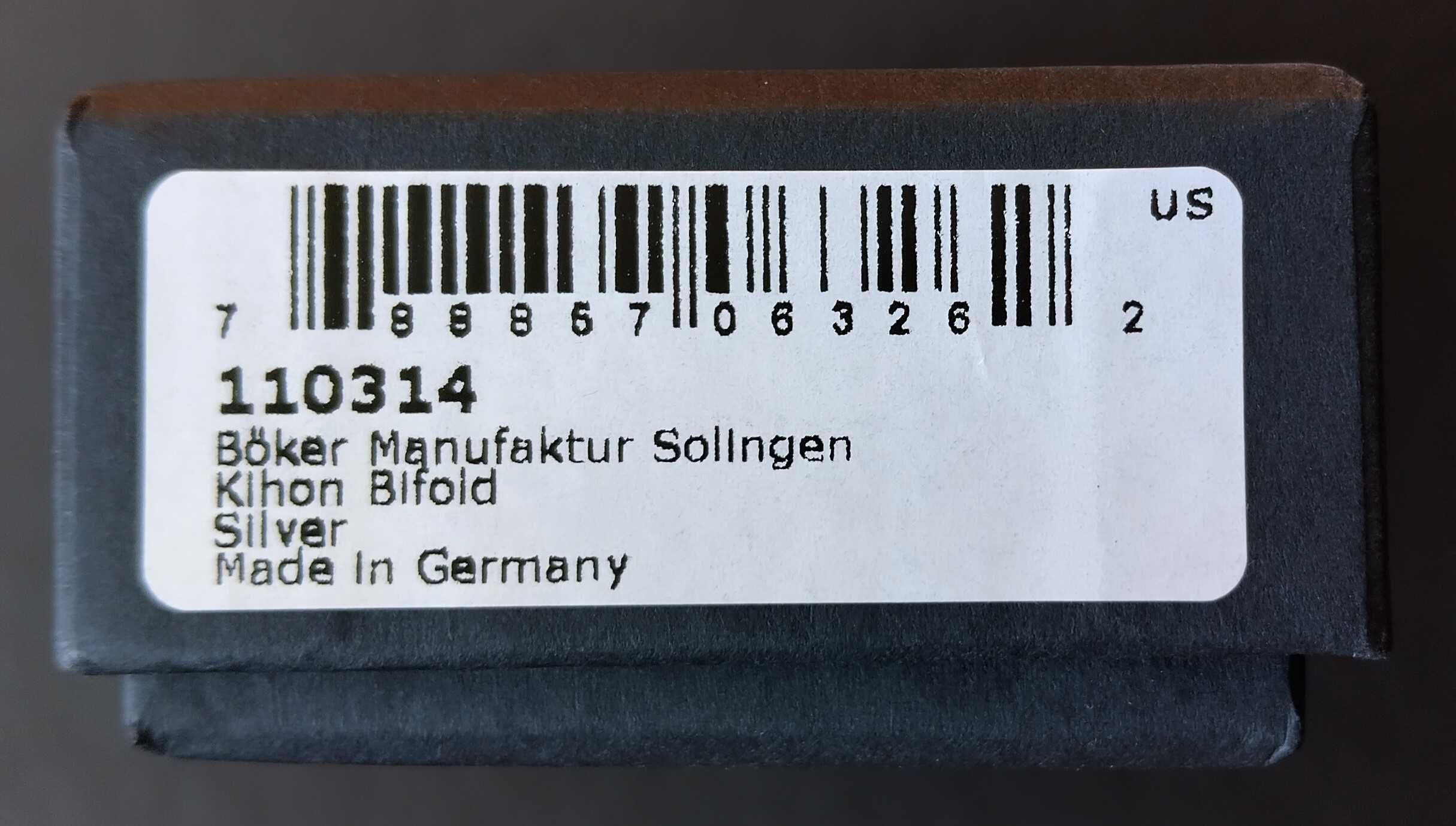 Джобен сгъваем нож Boker Solingen Kihon Bifold Silver - модел 2025 НОВ