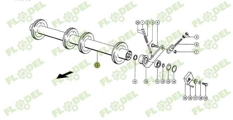 Ax cu role combina CLAAS 1450X250mm 650778