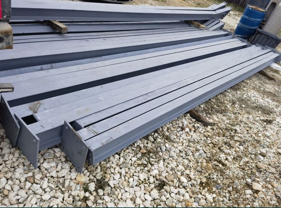 Vand 6ferme metalice la 9m deschidere din profil IPE160 si 12stalpi la